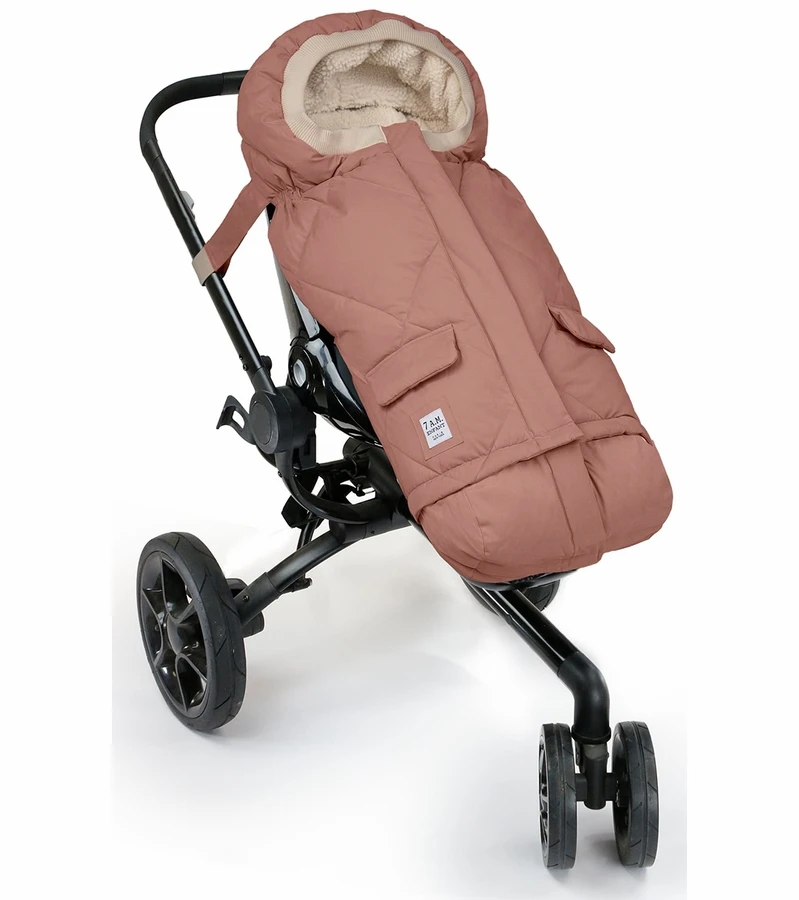 7 A.M. Enfant Blanket 212 Evolution Footmuff - Rose Dawn Quilted 5 7 A.M. Enfant Blanket 212 Evolution Footmuff - Rose Dawn Quilted - Image 3