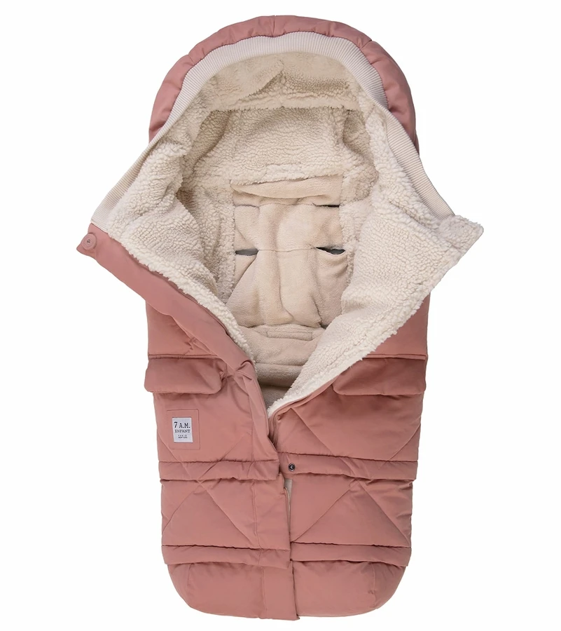 7 A.M. Enfant Blanket 212 Evolution Footmuff - Rose Dawn Quilted 7 7 A.M. Enfant Blanket 212 Evolution Footmuff - Rose Dawn Quilted - Image 5