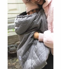 7 A.M. Enfant K-Poncho Baby Carrier Cover - Heather Grey -Stroller Promotion Store 7 a m enfant k poncho baby carrier cover heather grey 119
