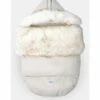 7 A.M. Enfant Plushpod Footmuff - Tundra Heather Beige / White Faux Fur (0-18m) -Stroller Promotion Store 7 a m enfant plushpod footmuff tundra heather beige white faux fur 0 18m 140