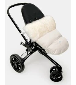 7 A.M. Enfant Plushpod Footmuff - Tundra Heather Beige / White Faux Fur (0-18m) -Stroller Promotion Store 7 a m enfant plushpod footmuff tundra heather beige white faux fur 0 18m 142