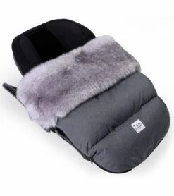 7 A.M. Enfant Plushpod Footmuff - Tundra - Heather Grey Dark - Arctic Faux Fur (18m-3T) -Stroller Promotion Store 7 a m enfant plushpod footmuff tundra heather grey dark arctic faux fur 18m 3t 94