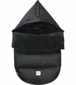 7 A.M. Enfant POD Footmuff, Small/Medium (0-18M) - Black Plush