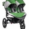 Baby Jogger 2016 Summit X3 Double Jogging Stroller - Green / Gray -Stroller Promotion Store baby jogger 2016 summit x3 double jogging stroller green gray 257