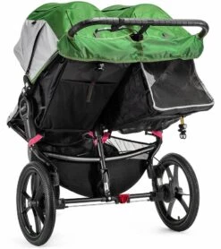 Baby Jogger 2016 Summit X3 Double Jogging Stroller - Green / Gray -Stroller Promotion Store baby jogger 2016 summit x3 double jogging stroller green gray 261