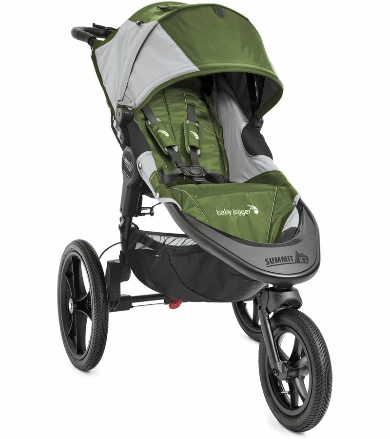 Baby Jogger 2016 Summit X3 Single Jogging Stroller - Green / Gray 3 Baby Jogger 2016 Summit X3 Single Jogging Stroller - Green / Gray