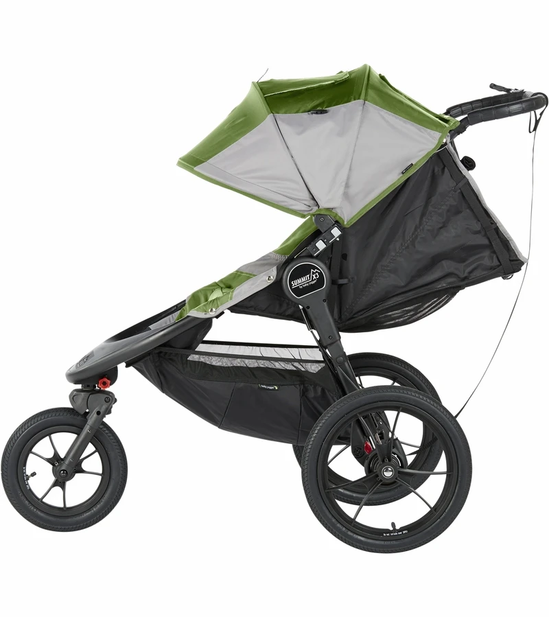 Baby Jogger 2016 Summit X3 Single Jogging Stroller - Green / Gray 5 Baby Jogger 2016 Summit X3 Single Jogging Stroller - Green / Gray - Image 3