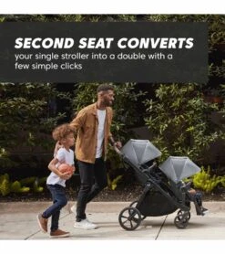 Baby Jogger City Select 2 Double Stroller, Sibling Essentials Package - Harbor Grey -Stroller Promotion Store baby jogger city select 2 double stroller sibling essentials package harbor grey 126