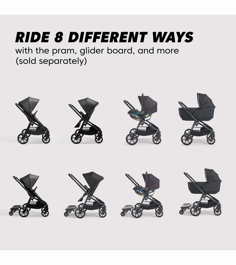 Baby Jogger City Sights + City GO 2 Travel System Bundle - Rich Black / Slate 8 Baby Jogger City Sights + City GO 2 Travel System Bundle - Rich Black / Slate - Image 6