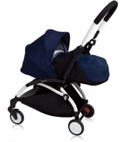 Babyzen 2018 Yoyo+ 0+ Newborn Compact Stroller - White / Air France Blue