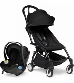 Babyzen YOYO2 6+ & Clek Liingo Travel System - Black / Black