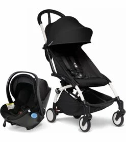 Babyzen YOYO2 6+ & Clek Liingo Travel System - White / Black