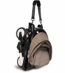 Babyzen YOYO2 Ultra Compact 6+ Stroller - White / Taupe -Stroller Promotion Store babyzen yoyo2 6 clek liingo travel system white taupe 187