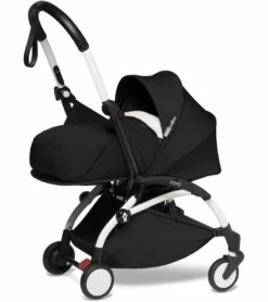 Babyzen YOYO2 Ultra Compact Complete 0+/6+ Stroller - White / Black -Stroller Promotion Store babyzen yoyo2 ultra compact 0 stroller white black 45