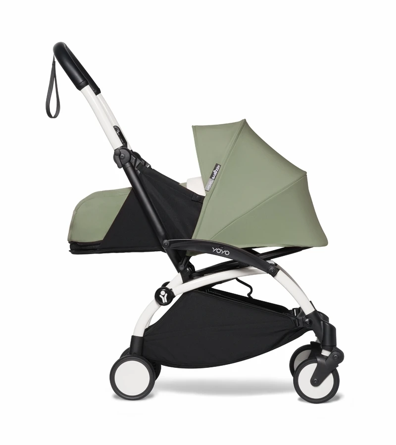 Babyzen YOYO2 Ultra Compact 0+ Stroller - White / Olive 4 Babyzen YOYO2 Ultra Compact 0+ Stroller - White / Olive - Image 2