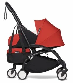Babyzen YOYO2 Ultra Compact Complete 0+/6+ Stroller & Rolling Bag Bundle - Black/Red -Stroller Promotion Store babyzen yoyo2 ultra compact complete 0 6 stroller rolling bag bundle black red 135