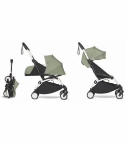 Babyzen YOYO2 Ultra Compact Complete 0+/6+ Stroller - White / Olive