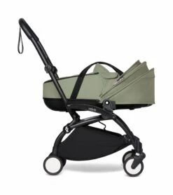 Babyzen YOYO2 Ultra Compact Complete 6+ Stroller With Bassinet & Rolling Bag Bundle - White / Olive -Stroller Promotion Store babyzen yoyo2 ultra compact complete 6 stroller with bassinet rolling bag bundle black olive 111