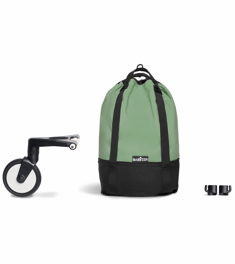 Babyzen YOYO2 Ultra Compact Complete 0+/6+ Stroller & Rolling Bag Bundle - Black/Peppermint 8 Babyzen YOYO2 Ultra Compact Complete 0+/6+ Stroller & Rolling Bag Bundle - Black/Peppermint - Image 6