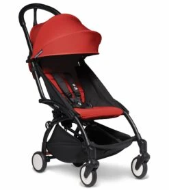 Babyzen YOYO2 Ultra Compact 6+ Stroller - Black / Red