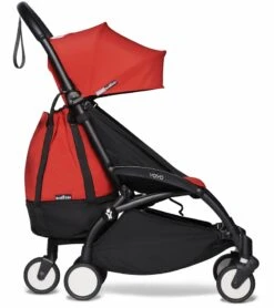 Babyzen YOYO2 Ultra Compact Complete 6+ Stroller With Bassinet & Rolling Bag Bundle - Black/Red -Stroller Promotion Store babyzen yoyo2 ultra compact complete 6 stroller with bassinet rolling bag bundle black red 83 2