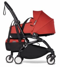 Babyzen YOYO2 Ultra Compact Complete 6+ Stroller With Bassinet & Rolling Bag Bundle - Black/Red -Stroller Promotion Store babyzen yoyo2 ultra compact complete 6 stroller with bassinet rolling bag bundle black red 84