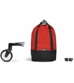 Babyzen YOYO2 Ultra Compact Complete 6+ Stroller & Rolling Bag Bundle - Black/Red -Stroller Promotion Store babyzen yoyo2 ultra compact complete 6 stroller with bassinet rolling bag bundle black red 85 1