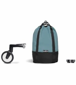 Babyzen YOYO2 Ultra Compact Complete 6+ Stroller With Bassinet & Rolling Bag Bundle - White/Aqua -Stroller Promotion Store babyzen yoyo2 ultra compact complete 6 stroller with bassinet rolling bag bundle white aqua 83