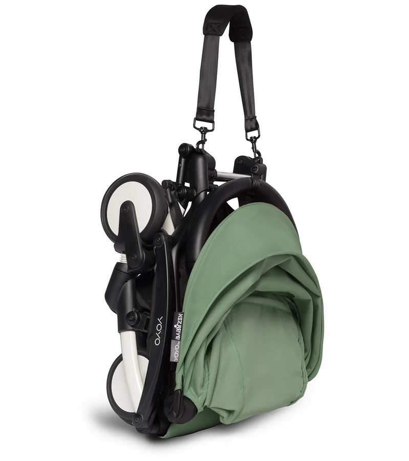 Babyzen YOYO2 Ultra Compact Complete 6+ Stroller With Bassinet Bundle - White/Peppermint 7 Babyzen YOYO2 Ultra Compact Complete 6+ Stroller With Bassinet Bundle - White/Peppermint - Image 5