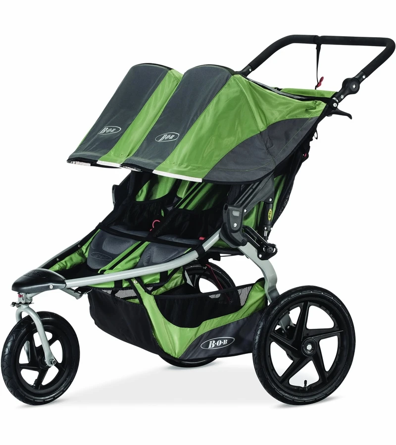 BOB 2017 / 2018 Revolution 2.0 Flex Duallie Double Jogging Stroller - Meadow 4 BOB 2017 / 2018 Revolution 2.0 Flex Duallie Double Jogging Stroller - Meadow - Image 2