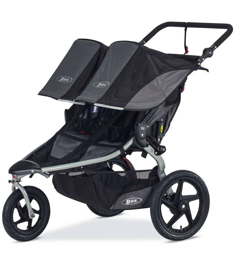BOB 2017 / 2018 Revolution FLEX 2.0 Duallie Double Jogging Stroller - Black 4 BOB 2017 / 2018 Revolution FLEX 2.0 Duallie Double Jogging Stroller - Black - Image 2