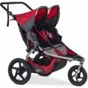 BOB 2017 / 2018 Revolution Flex 2.0 Duallie Double Jogging Stroller - Red -Stroller Promotion Store bob 2017 2018 revolution flex 2 0 duallie double jogging stroller red 35