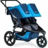 BOB 2019 Revolution Flex 3.0 Duallie Double Jogging Stroller - Glacier Blue