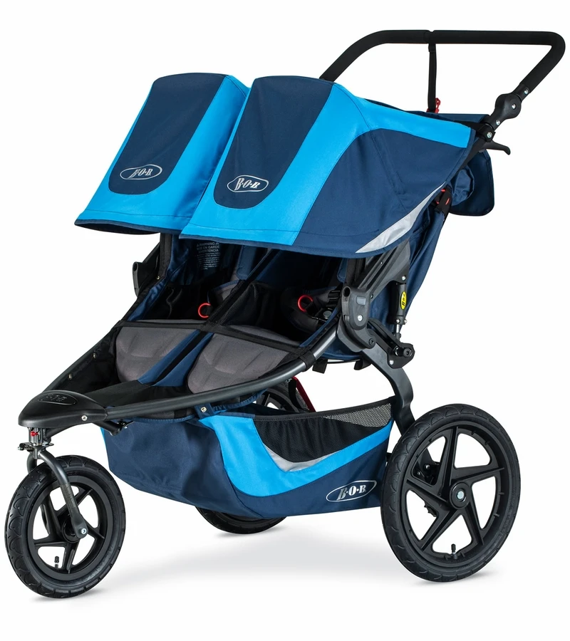 BOB 2019 Revolution Flex 3.0 Duallie Double Jogging Stroller - Glacier Blue 4 BOB 2019 Revolution Flex 3.0 Duallie Double Jogging Stroller - Glacier Blue - Image 2