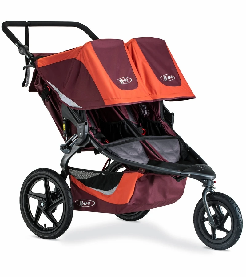 BOB 2019 Revolution Flex 3.0 Duallie Double Jogging Stroller - Sedona Orange 3 BOB 2019 Revolution Flex 3.0 Duallie Double Jogging Stroller - Sedona Orange