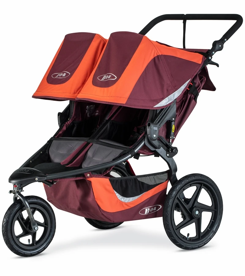 BOB 2019 Revolution Flex 3.0 Duallie Double Jogging Stroller - Sedona Orange 4 BOB 2019 Revolution Flex 3.0 Duallie Double Jogging Stroller - Sedona Orange - Image 2