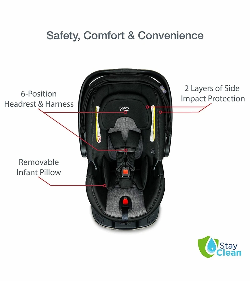 BOB Alterrain Jogging Stroller + Britax B-Safe Ultra Gen1 Infant Car Seat Travel System Bundle - Melange Black/StayClean Gray 8 BOB Alterrain Jogging Stroller + Britax B-Safe Ultra Gen1 Infant Car Seat Travel System Bundle - Melange Black/StayClean Gray - Image 6