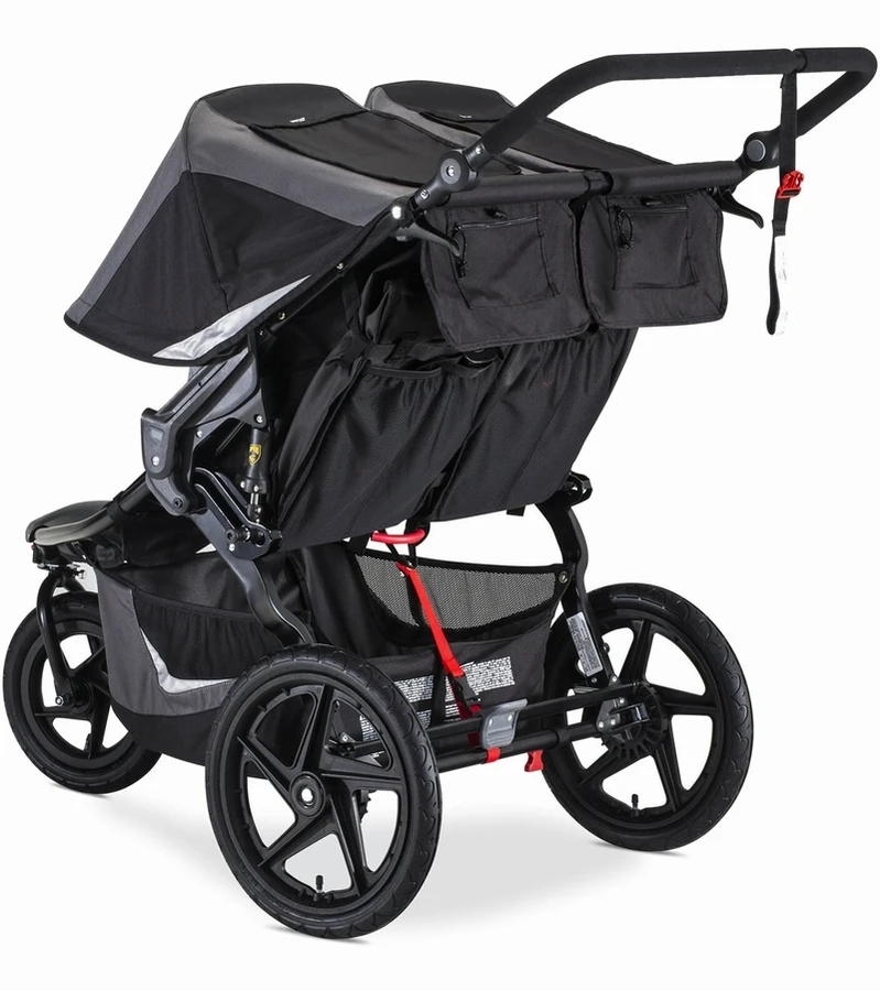 BOB Revolution Flex 3.0 Duallie Double Jogging Stroller + Britax Ultra Gen1 Infant Car Seat Travel System Bundle - Graphite Black/StayClean Gray 6 BOB Revolution Flex 3.0 Duallie Double Jogging Stroller + Britax Ultra Gen1 Infant Car Seat Travel System Bundle - Graphite Black/StayClean Gray - Image 4