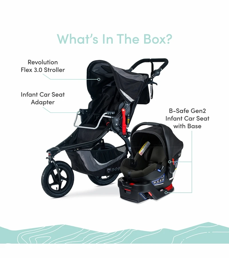 BOB Revolution Flex 3.0 Travel System With B-Safe Gen2 - Graphite Black 5 BOB Revolution Flex 3.0 Travel System With B-Safe Gen2 - Graphite Black - Image 3