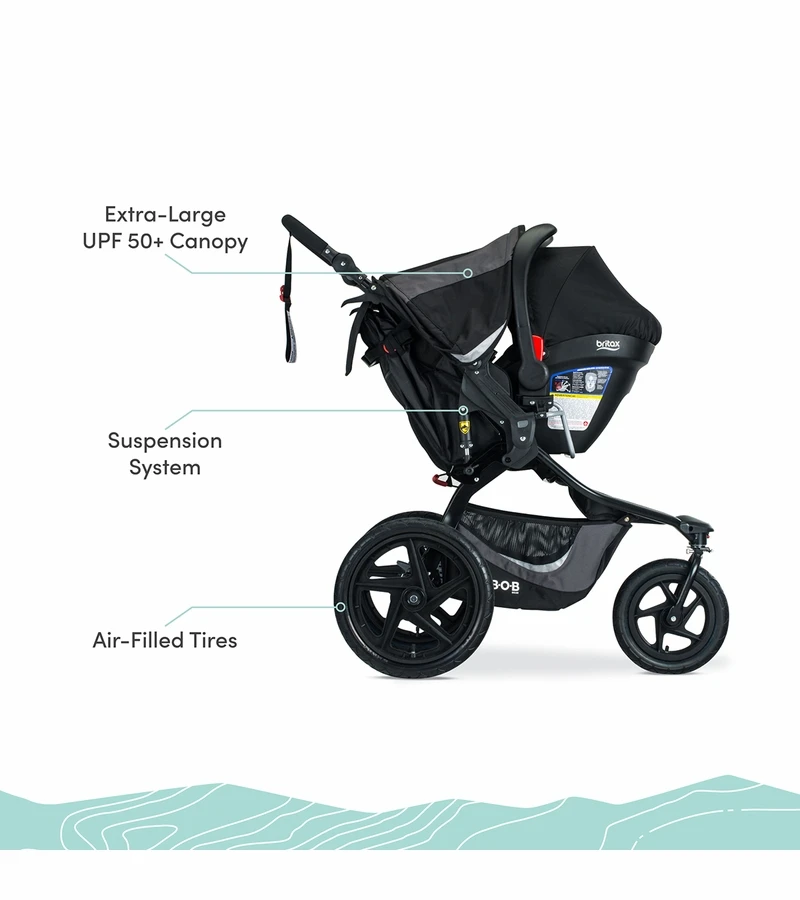 BOB Revolution Flex 3.0 Travel System With B-Safe Gen2 - Graphite Black 7 BOB Revolution Flex 3.0 Travel System With B-Safe Gen2 - Graphite Black - Image 5