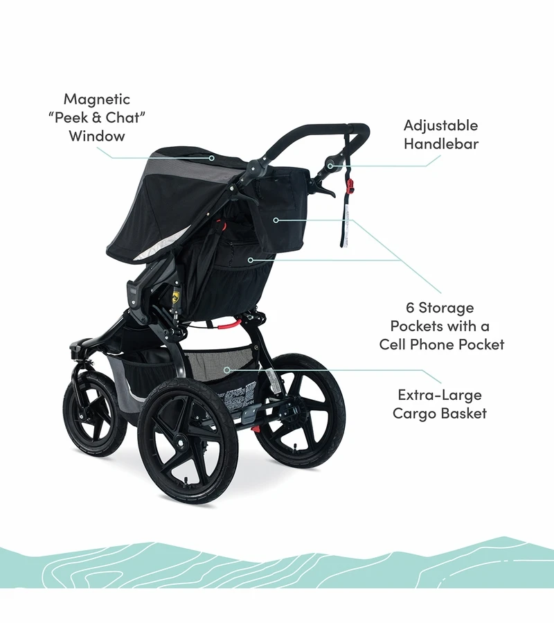 BOB Revolution Flex 3.0 Travel System With B-Safe Gen2 - Graphite Black 8 BOB Revolution Flex 3.0 Travel System With B-Safe Gen2 - Graphite Black - Image 6