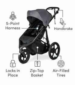 BOB Wayfinder Jogging Stroller - Storm -Stroller Promotion Store bob wayfinder jogging stroller storm 116