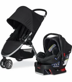 Britax B-Agile 3 & B-Safe 35 Elite Travel System - Domino -Stroller Promotion Store britax b agile 3 b safe 35 elite travel system domino 213