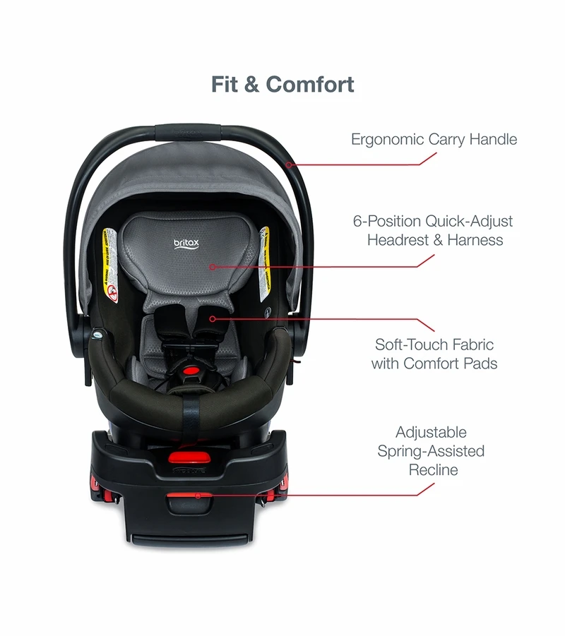 Britax B-Lively & B-Safe Gen2 FlexFit Travel System - Fog (SafeWash) 9 Britax B-Lively & B-Safe Gen2 FlexFit Travel System - Fog (SafeWash) - Image 7
