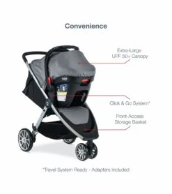 Britax B-Lively & B-Safe Gen2 Travel System - Greystone (SafeWash) -Stroller Promotion Store britax b lively b safe gen2 travel system greystone safewash 147