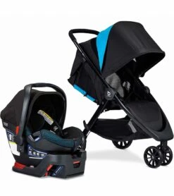 Britax B-Lively & B-Safe Ultra Travel System - Cool Flow Teal