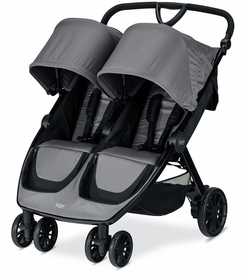 Britax B-Lively Double Stroller - Dove 3 Britax B-Lively Double Stroller - Dove