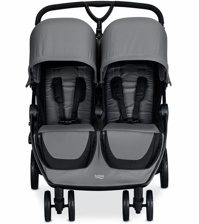 Britax B-Lively Double Stroller - Dove 4 Britax B-Lively Double Stroller - Dove - Image 2