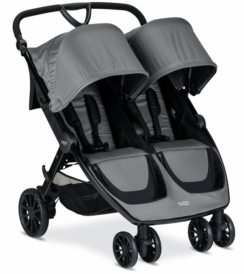 Britax B-Lively Double Stroller - Dove 5 Britax B-Lively Double Stroller - Dove - Image 3