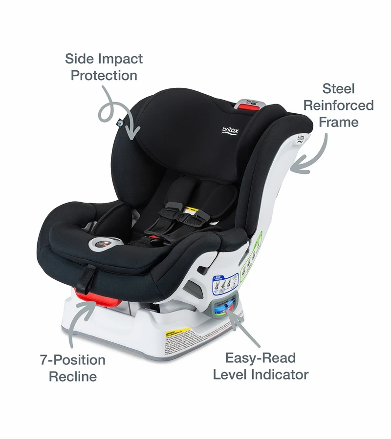 Britax Boulevard ClickTight Convertible Car Seat - Black Contour (SafeWash) 7 Britax Boulevard ClickTight Convertible Car Seat - Black Contour (SafeWash) - Image 5